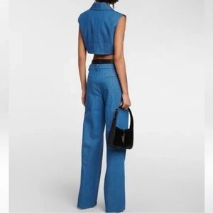 Aya Muse Ule Denim Leather Pants Small